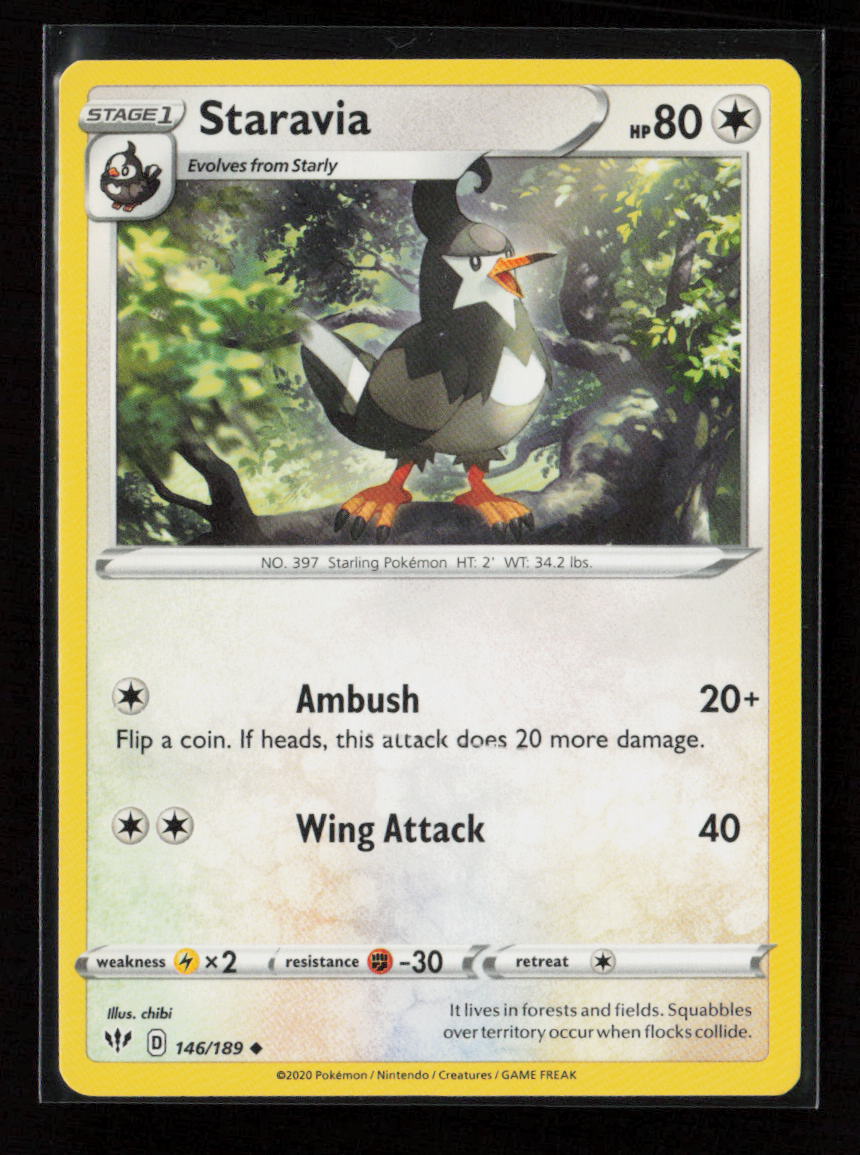 Staravia Uncommon SWSH03: Darkness Ablaze 146/189 LP