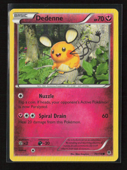 Dedenne Common XY - Phantom Forces 70/119 LP - Kang's Collectibles