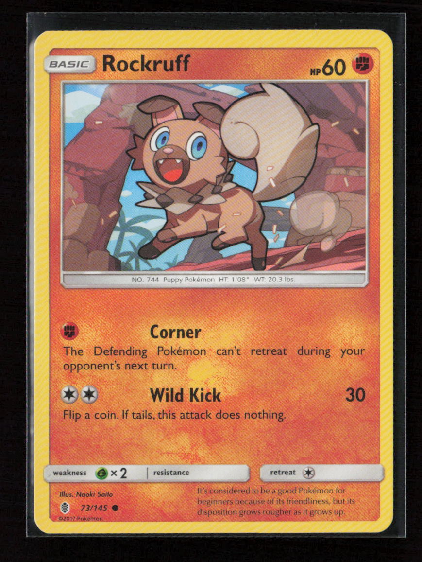Rockruff Common SM - Guardians Rising 73/145 LP
