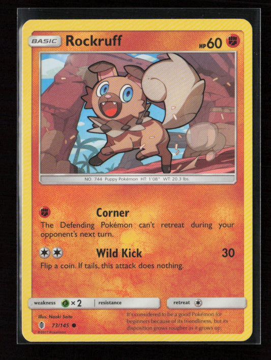 Rockruff Common SM - Guardians Rising 73/145 LP
