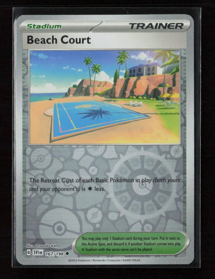 Beach Court Uncommon SV01: Scarlet & Violet Base Set 167/198 NM - Kang's Collectibles
