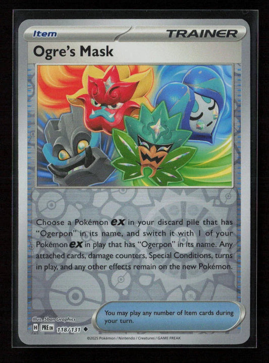 Ogre's Mask Uncommon SV: Prismatic Evolutions 118/131 NM - Kang's Collectibles