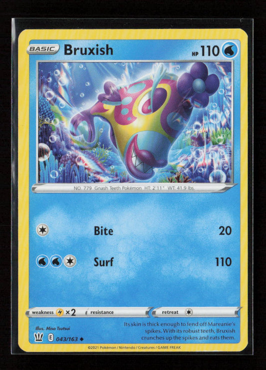 Bruxish Uncommon SWSH05: Battle Styles 043/163 LP