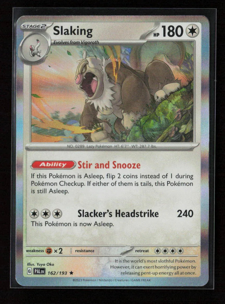 Slaking Rare SV02: Paldea Evolved 162/193 NM - Kang's Collectibles