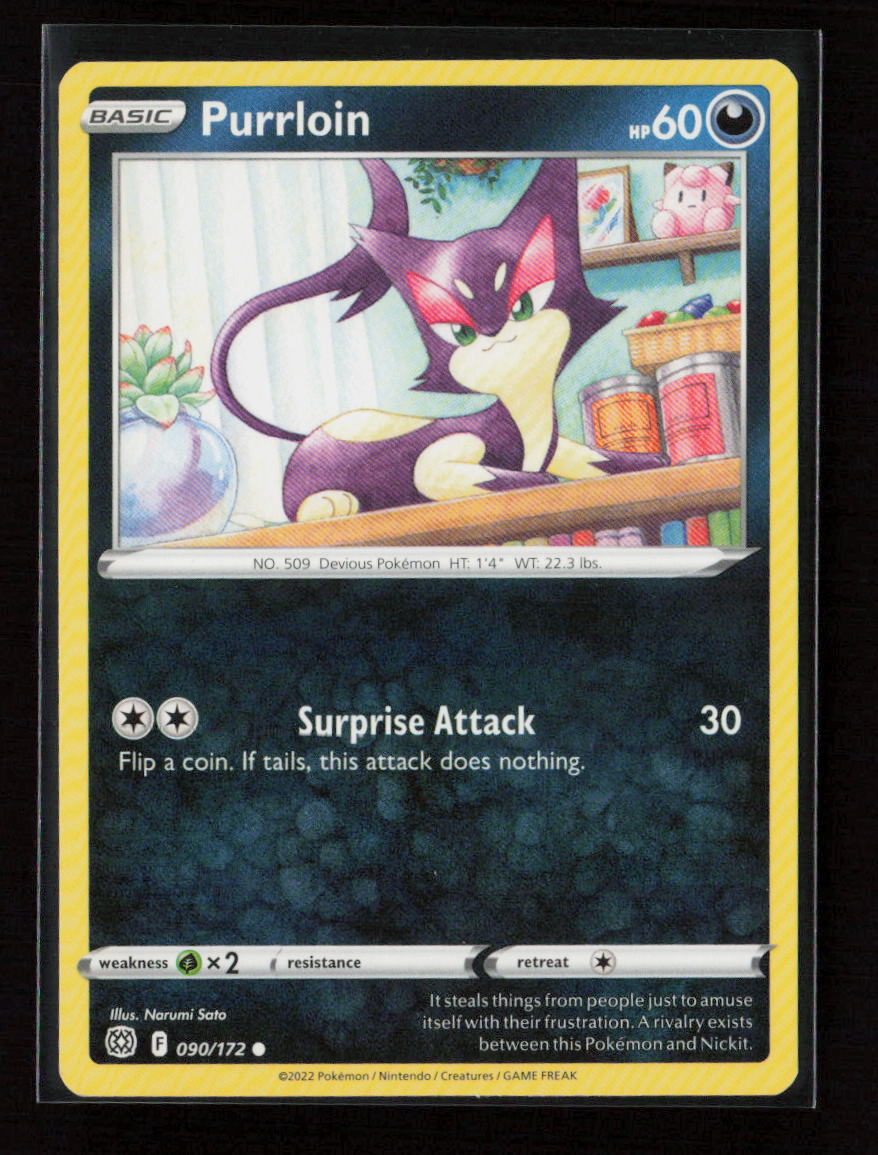 Purrloin Common SWSH09: Brilliant Stars 090/172 LP