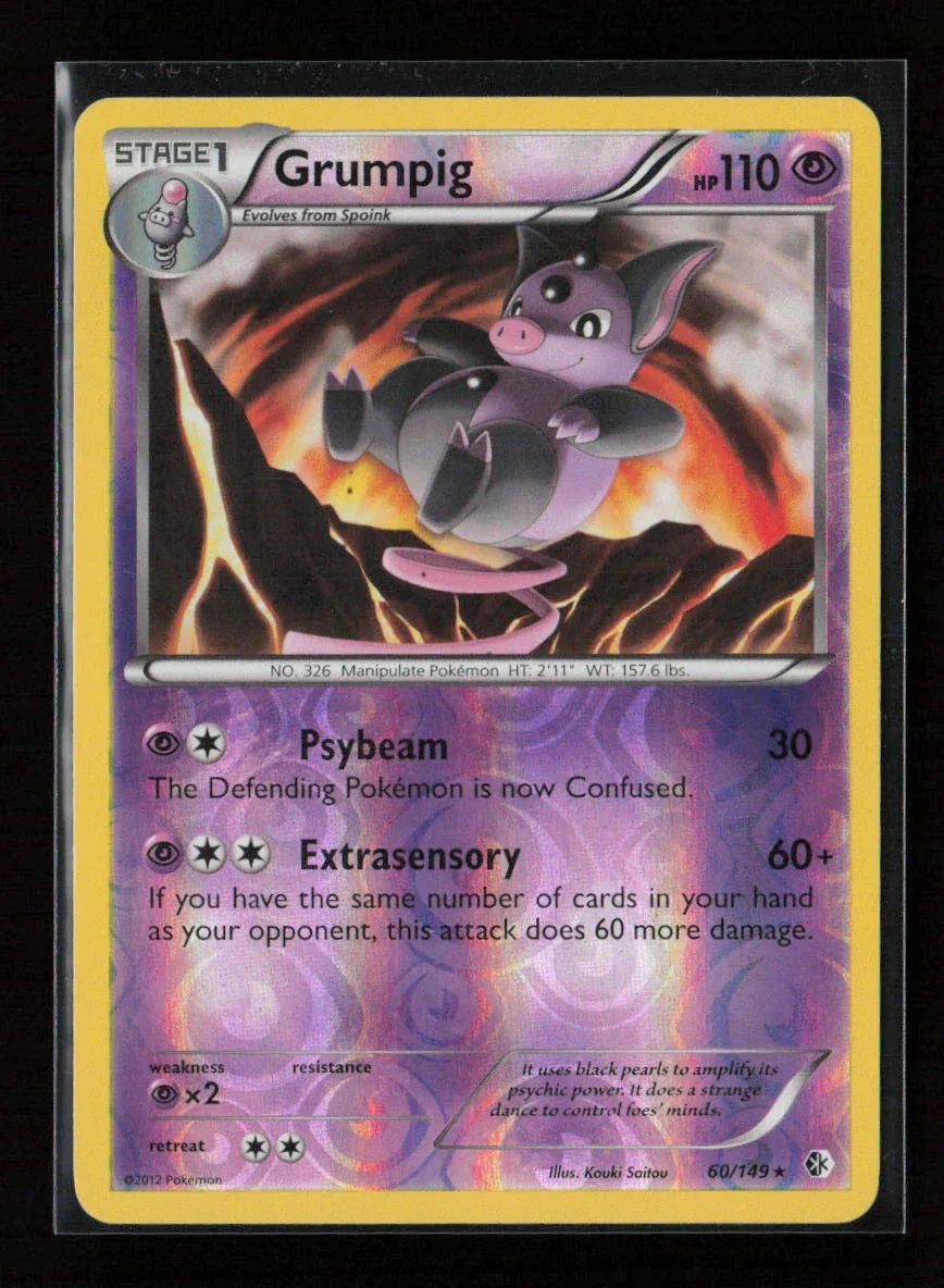 Grumpig Rare Boundaries Crossed 60/149 NM - Kang's Collectibles