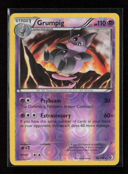 Grumpig Rare Boundaries Crossed 60/149 NM - Kang's Collectibles