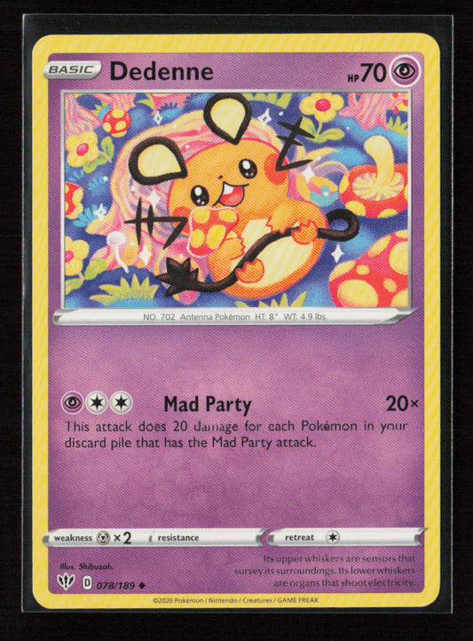Dedenne Uncommon SWSH03: Darkness Ablaze 078/189 LP