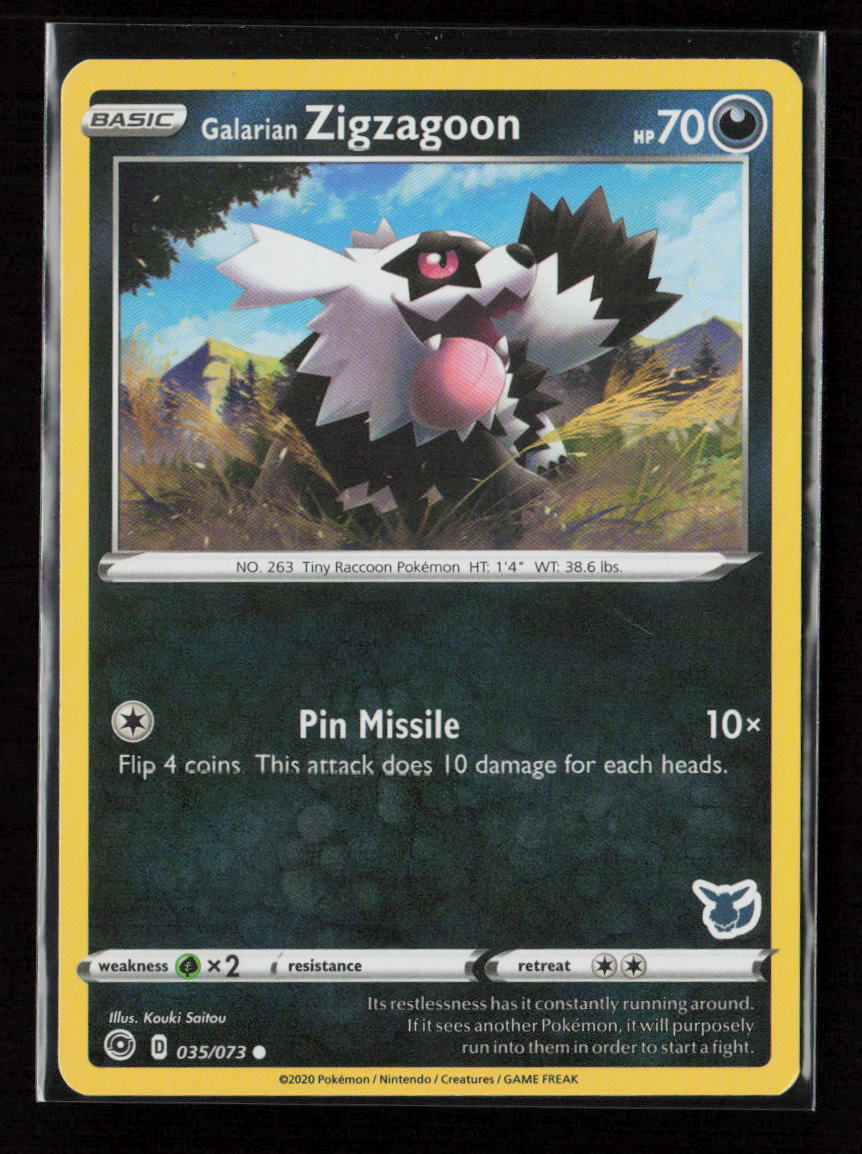 Galarian Zigzagoon - (Eevee Stamped) Promo Battle Academy 2022 035/073 LP
