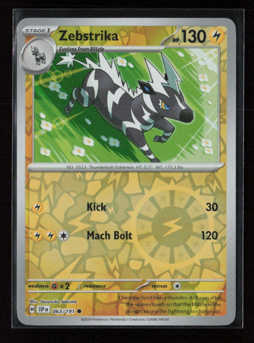 Zebstrika Common SV08: Surging Sparks 063/191 NM
