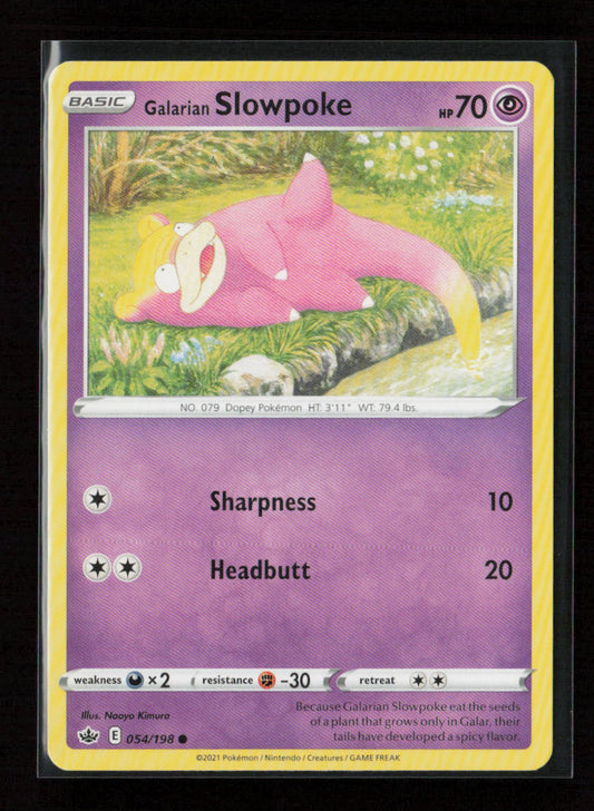 Galarian Slowpoke Common SWSH06: Chilling Reign 054/198 LP