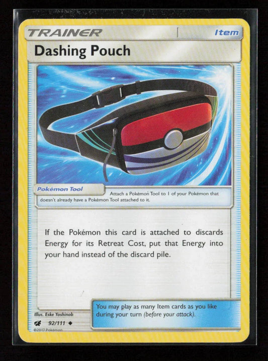 Dashing Pouch Uncommon SM - Crimson Invasion 92/111 LP - Kang's Collectibles