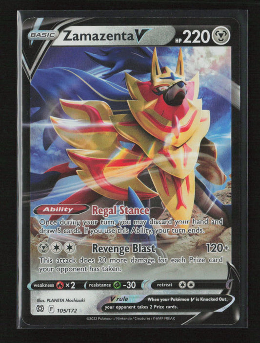 Zamazenta V Ultra Rare SWSH09: Brilliant Stars 105/172 NM