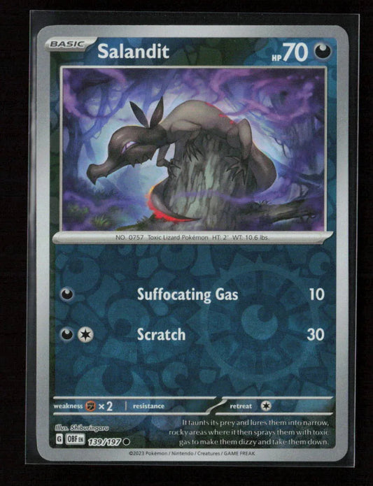 Salandit Common SV03: Obsidian Flames 139/197 NM - Kang's Collectibles
