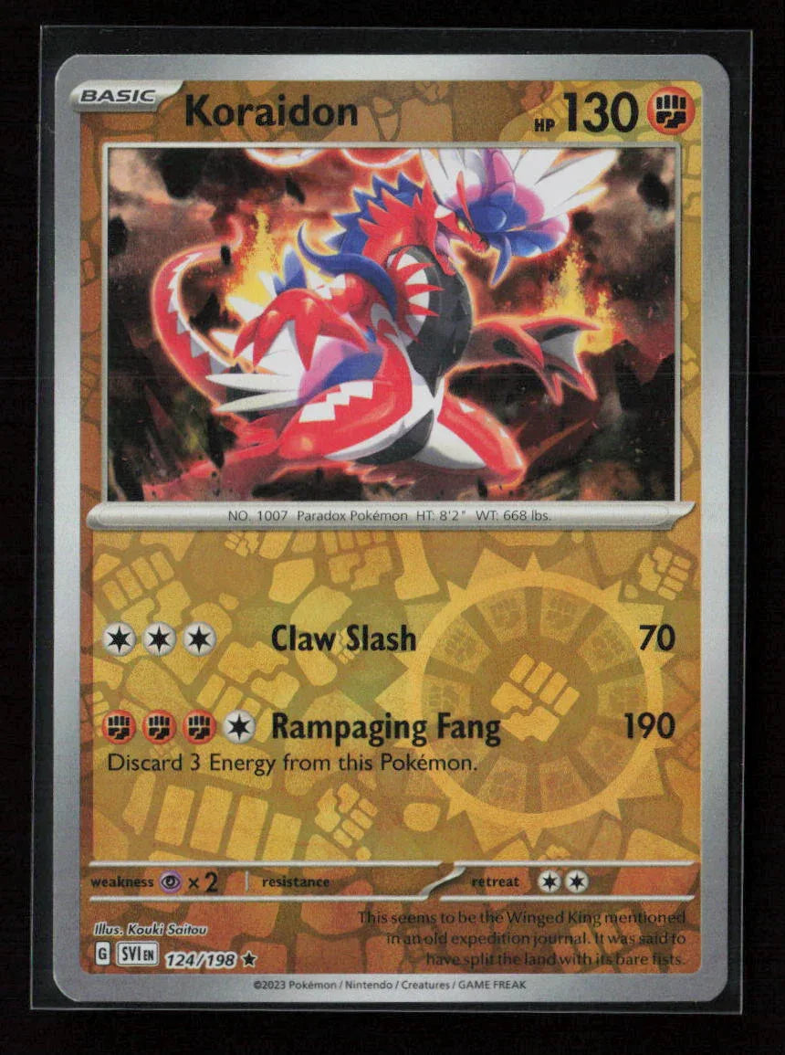 Koraidon Rare SV01: Scarlet & Violet Base Set 124/198 NM - Kang's Collectibles