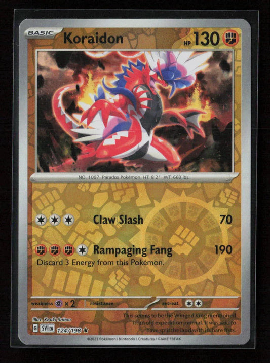 Koraidon Rare SV01: Scarlet & Violet Base Set 124/198 NM - Kang's Collectibles
