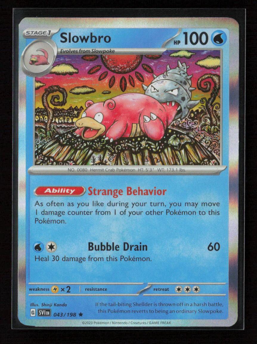 Slowbro Rare SV01: Scarlet & Violet Base Set 043/198 NM - Kang's Collectibles