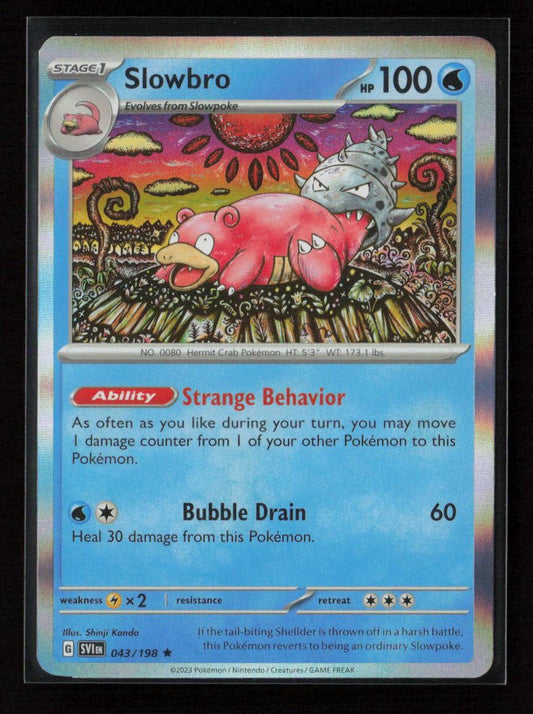 Slowbro Rare SV01: Scarlet & Violet Base Set 043/198 NM - Kang's Collectibles