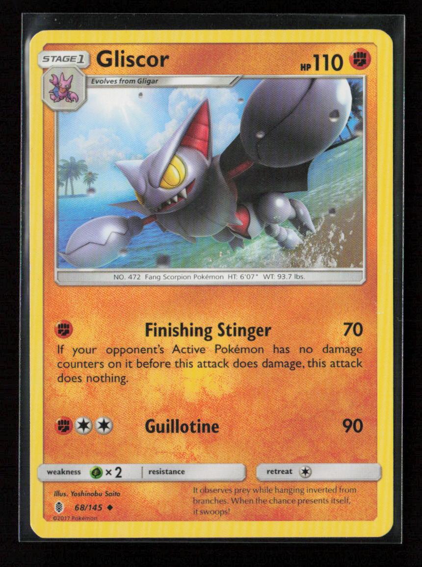 Gliscor Uncommon SM - Guardians Rising 68/145 NM - Kang's Collectibles