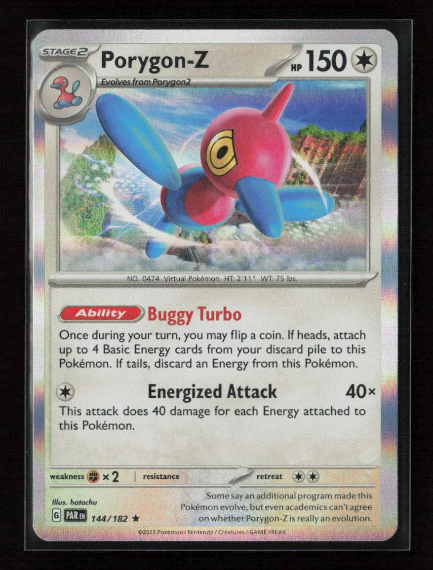 Porygon-Z Rare SV04: Paradox Rift 144/182 NM - Kang's Collectibles