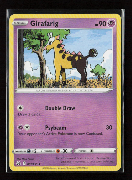 Girafarig Uncommon SWSH: Crown Zenith 061/159 LP