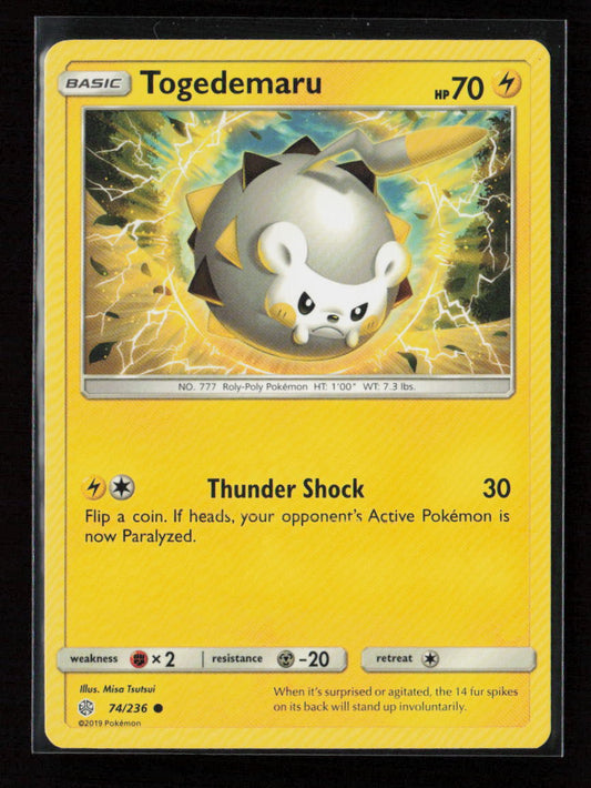 Togedemaru Common SM - Cosmic Eclipse 74/236 LP