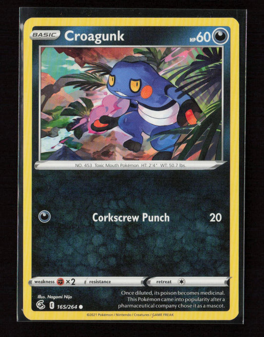 Croagunk Common SWSH08: Fusion Strike 165/264 LP