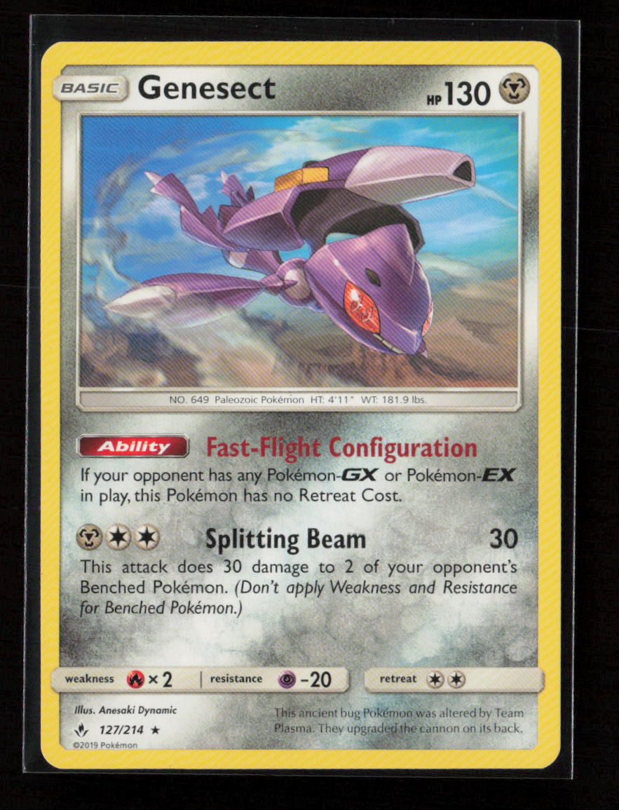 Genesect Rare SM - Unbroken Bonds 127/214 NM