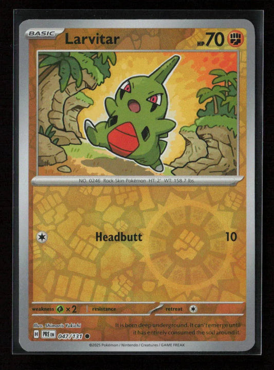 Larvitar Common SV: Prismatic Evolutions 047/131 NM - Kang's Collectibles