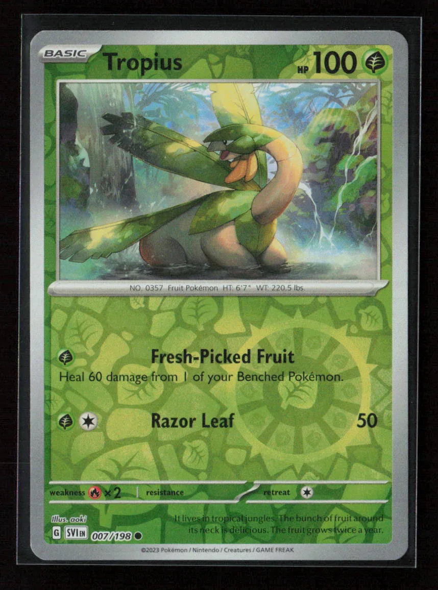 Tropius Common SV01: Scarlet & Violet Base Set 007/198 NM - Kang's Collectibles