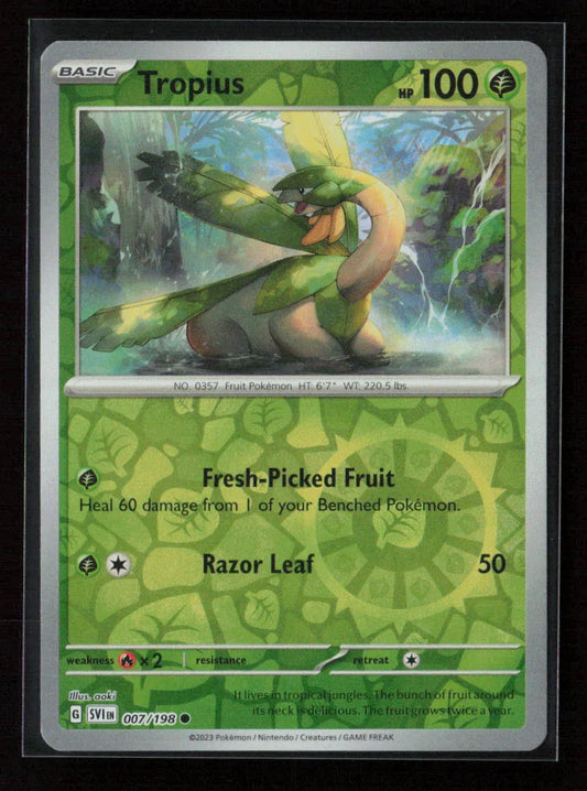 Tropius Common SV01: Scarlet & Violet Base Set 007/198 NM - Kang's Collectibles