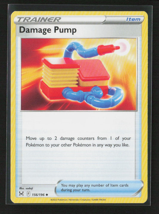 Damage Pump Uncommon SWSH11: Lost Origin 156/196 NM