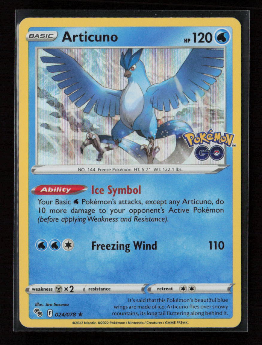Articuno Holo Rare Pokemon GO 024/078 NM