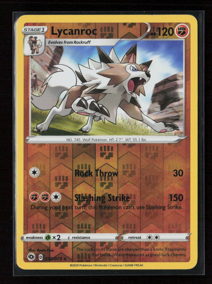 Lycanroc Holo Rare Champion's Path 30/73 NM
