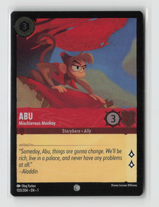 Abu - Mischievous Monkey Common The First Chapter 103/204 NM