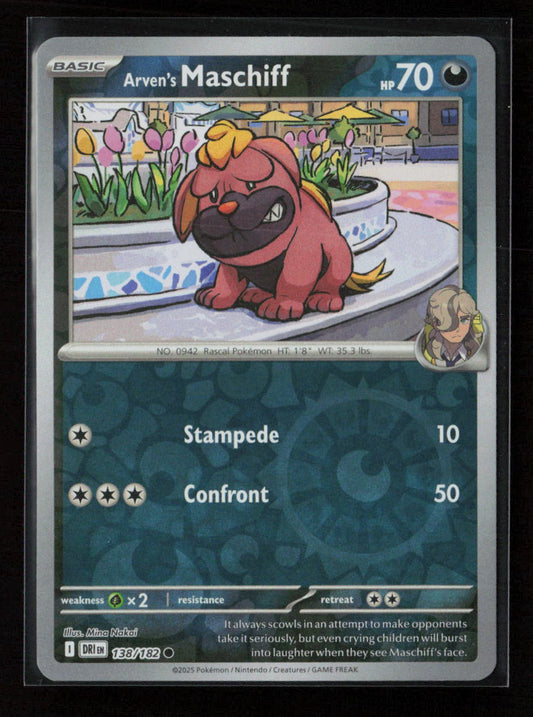 Arven's Maschiff Common SV10: Destined Rivals 138/182 NM