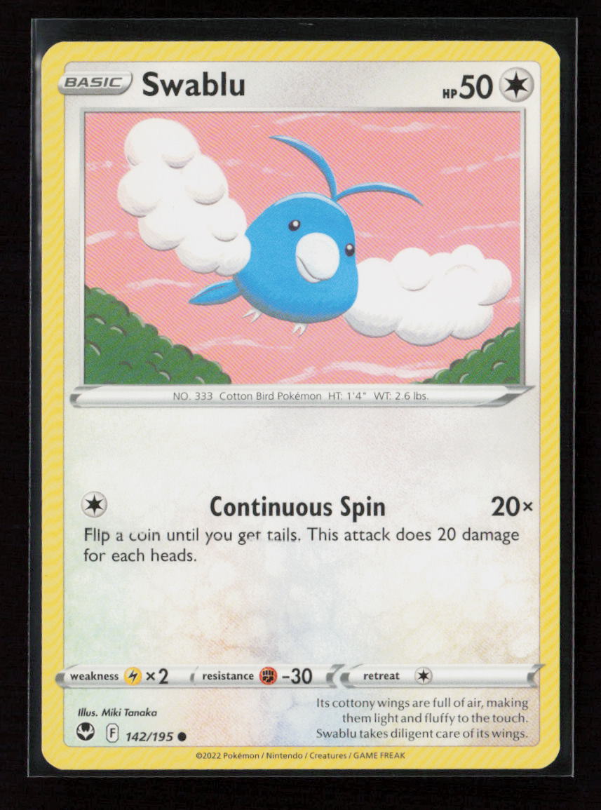 Swablu Common SWSH12: Silver Tempest 142/195 LP