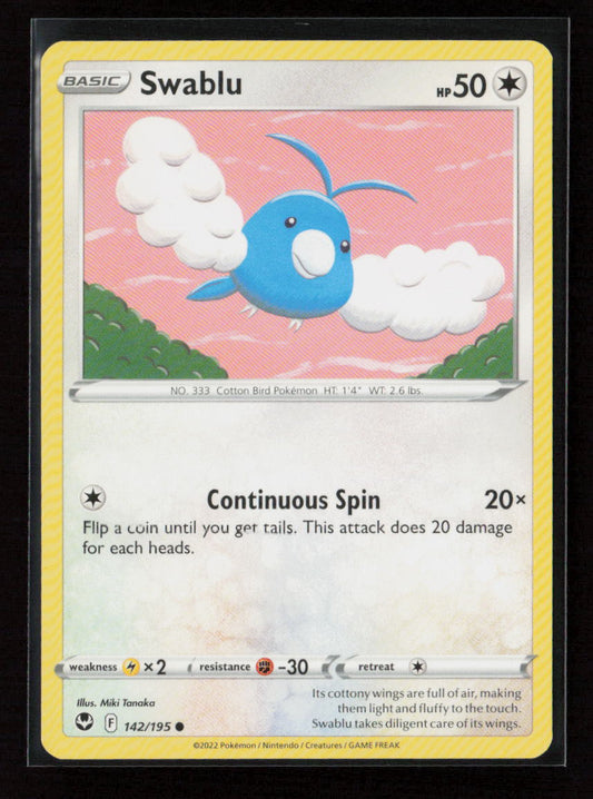 Swablu Common SWSH12: Silver Tempest 142/195 LP