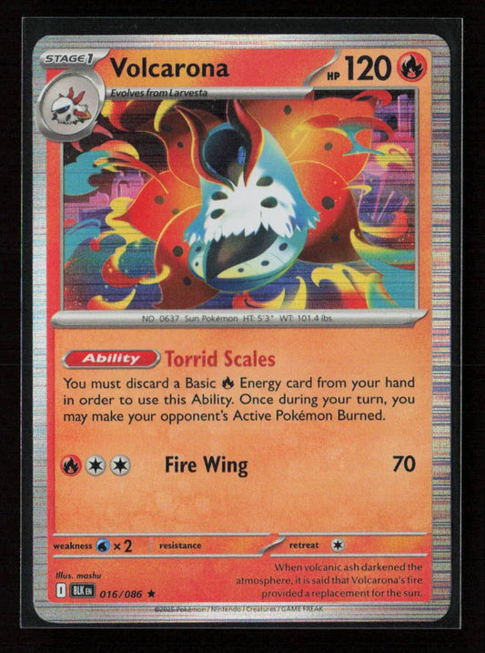 Volcarona Rare SV: Black Bolt 016/086 NM - Kang's Collectibles