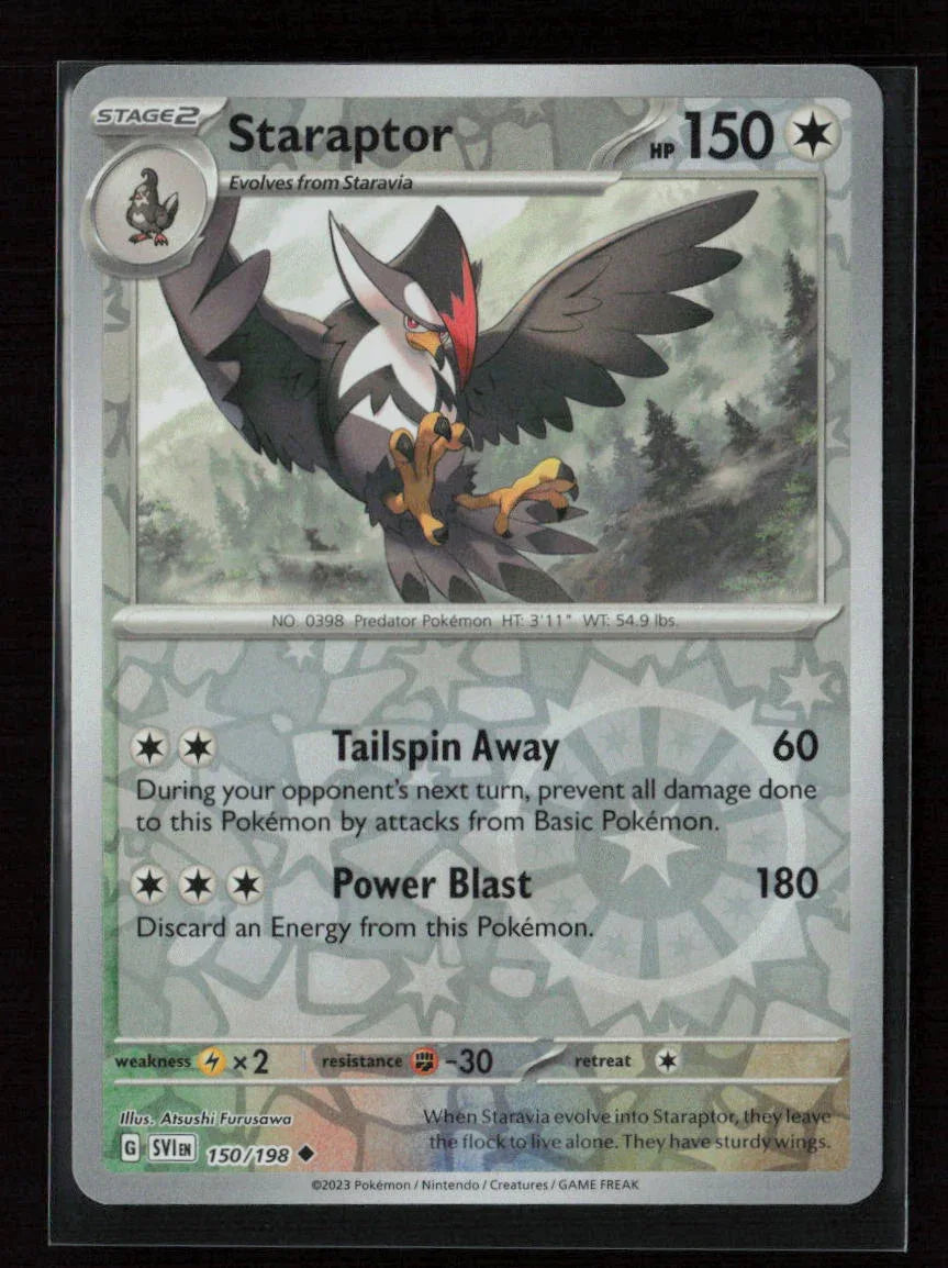Staraptor Uncommon SV01: Scarlet & Violet Base Set 150/198 NM - Kang's Collectibles