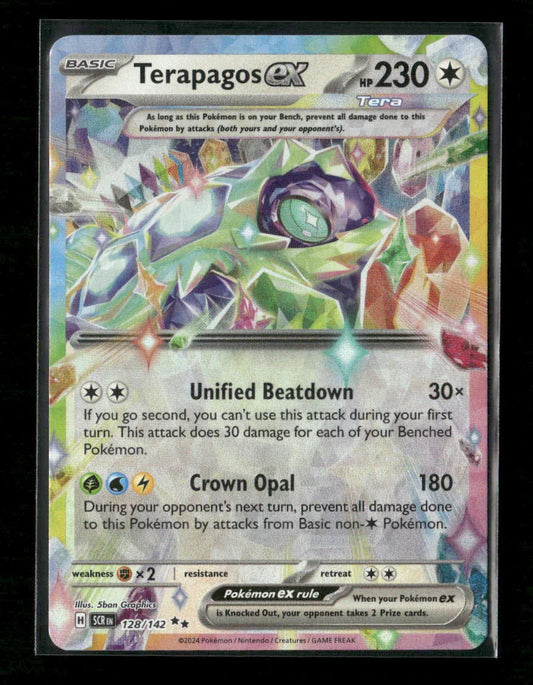 Terapagos ex - Double Rare SV07: Stellar Crown 128/142 NM - Kang's Collectibles