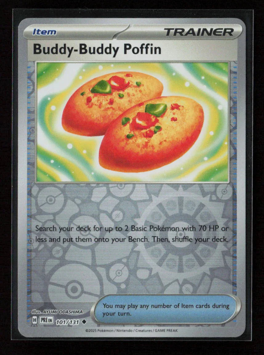 Buddy-Buddy Poffin Uncommon SV: Prismatic Evolutions 101/131 NM - Kang's Collectibles