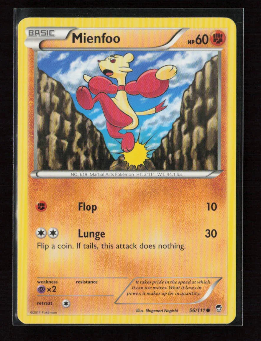 Mienfoo Common XY - Furious Fists 56/111 LP - Kang's Collectibles