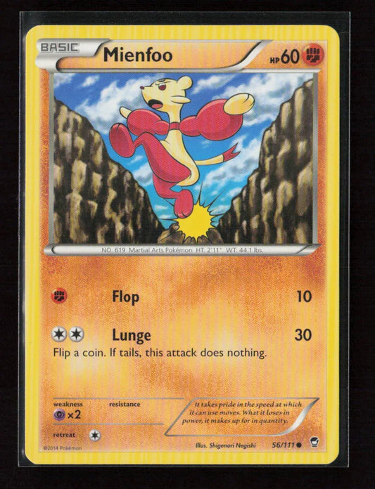 Mienfoo Common XY - Furious Fists 56/111 LP - Kang's Collectibles