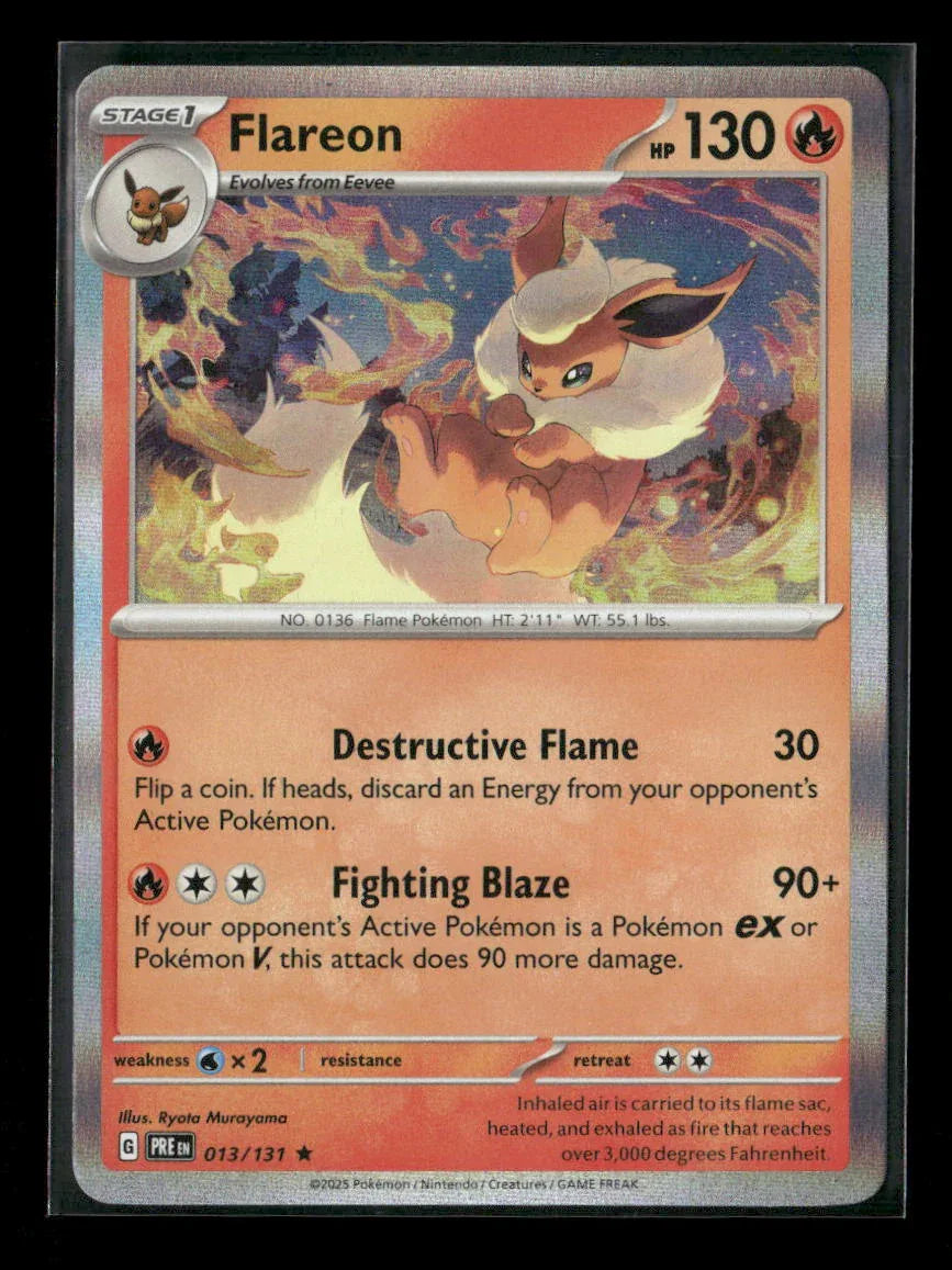 Flareon Rare SV: Scarlet & Violet 151 136/165 NM - Kang's Collectibles