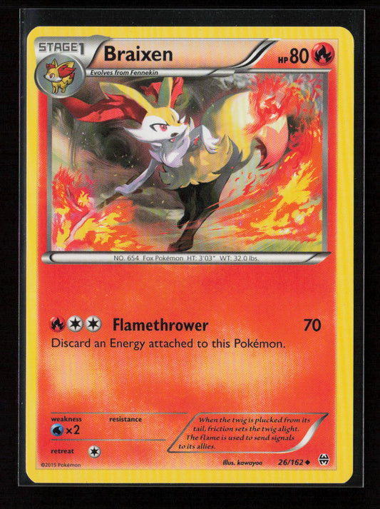 Braixen Uncommon XY - BREAKthrough 26/162 LP