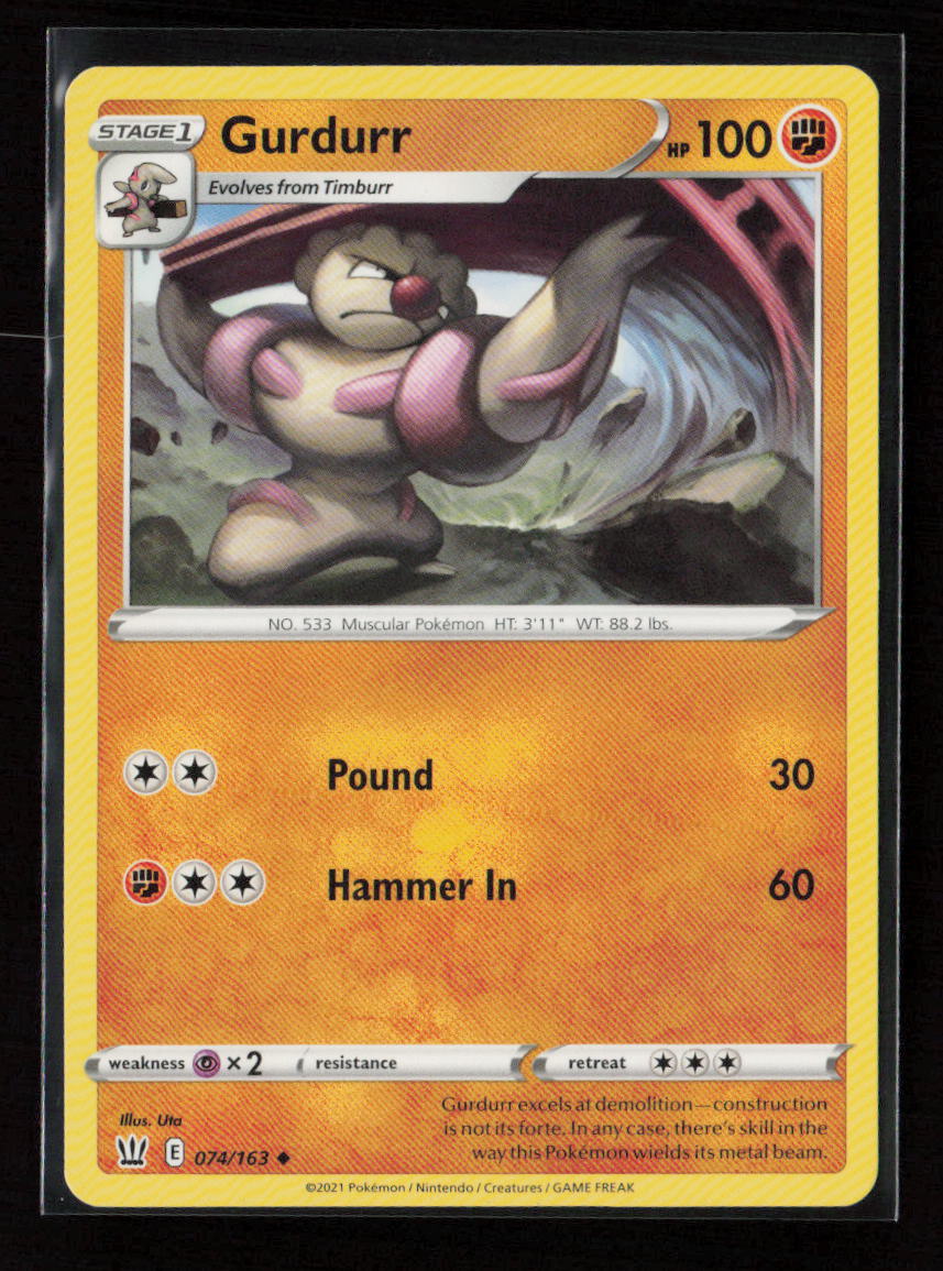 Gurdurr Uncommon SWSH05: Battle Styles 074/163 LP