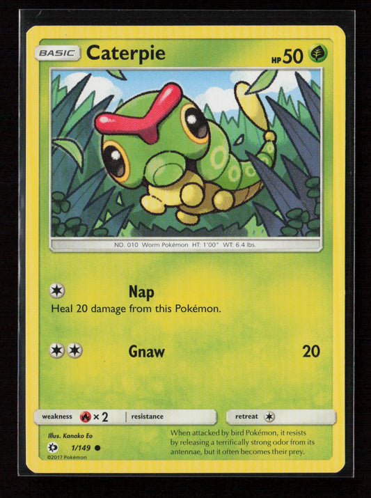 Caterpie Common SM Base Set 1/149 LP