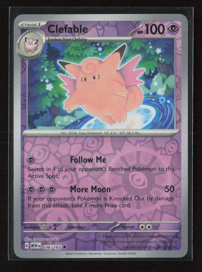 Clefable Uncommon SV: Scarlet & Violet 151 036/165 NM - Kang's Collectibles