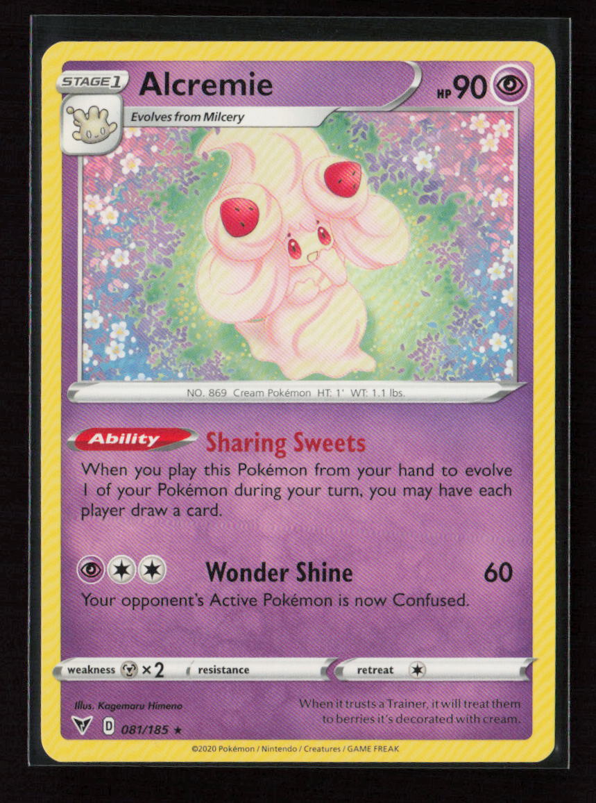 Alcremie Rare SWSH04: Vivid Voltage 081/185 LP